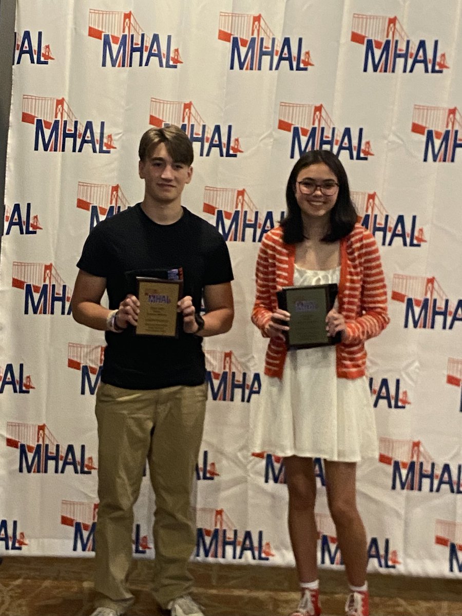 Congrats to Joey &amp; Alana for being honored as MHAL scholar athletes. They were honored at a breakfast at Wiltwyck CC this morning.
