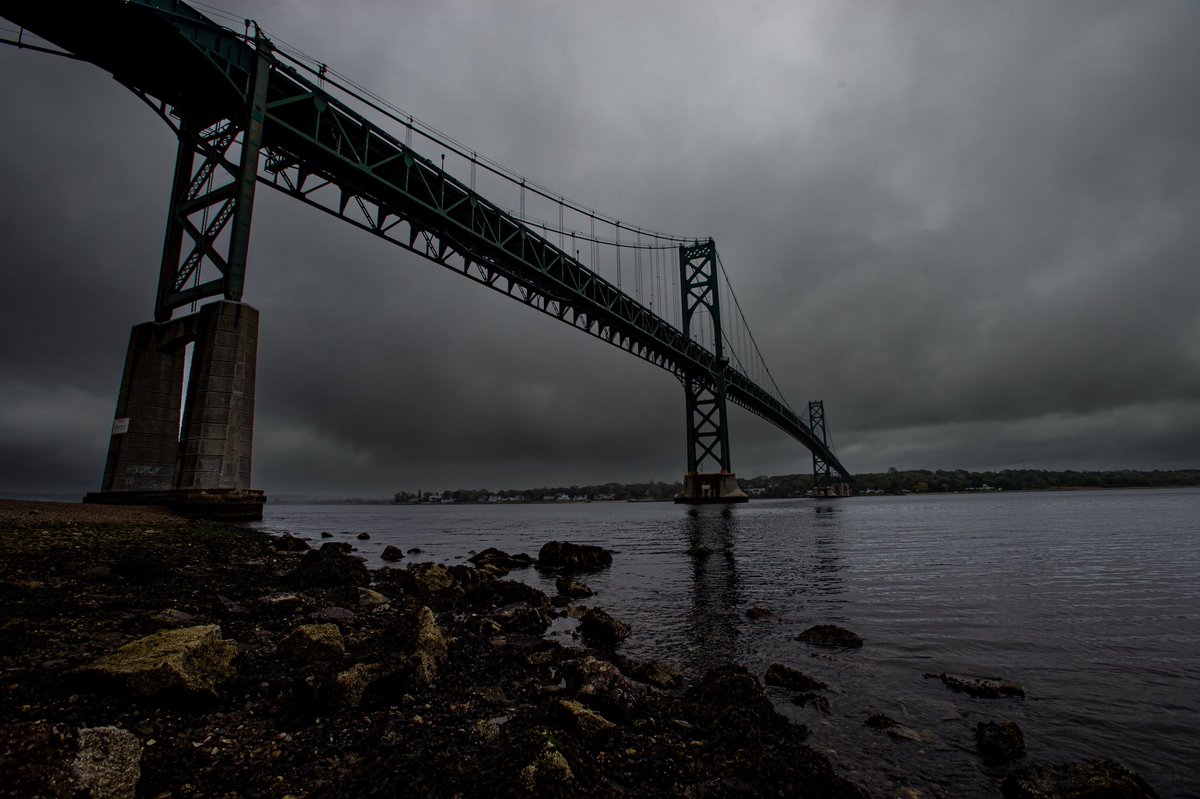 A sight to behold 
In color but black and white 
Bristol’s Mount Hope Bridge
<a href="/wpri12/">WPRI 12</a> 
<a href="/PinpointWXTeam/">Pinpoint Weather 12</a>