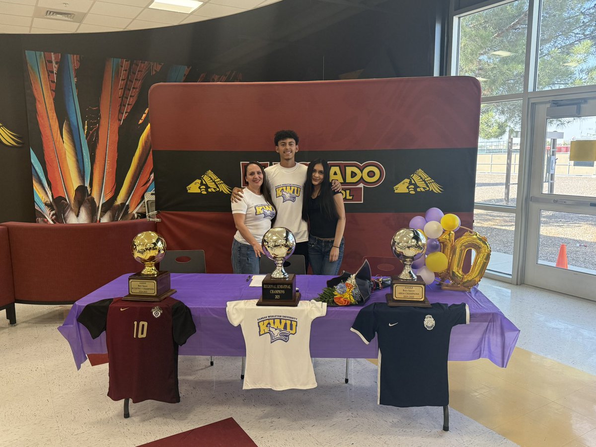 El Dorado Mens Soccer Program (@eldo_bsoccer) on Twitter photo Congrats goes out to Mathias Muniz for signing to play at the next level at Kansas Wesleyan University!!!! Keep doing great things Mati! <a href="/EDAztecs_HS/">Venessa Betancourt</a> <a href="/SocorroISD/">Socorro ISD</a> <a href="/Fchavezeptimes/">Felix Chavez</a> <a href="/SamGuzmanTV/">Sam Guzman</a> #FuerzaAzteca Congrats goes out to Mathias Muniz for signing to play at the next level at Kansas Wesleyan University!!!! Keep doing great things Mati! <a href="/EDAztecs_HS/">Venessa Betancourt</a> <a href="/SocorroISD/">Socorro ISD</a> <a href="/Fchavezeptimes/">Felix Chavez</a> <a href="/SamGuzmanTV/">Sam Guzman</a> #FuerzaAzteca