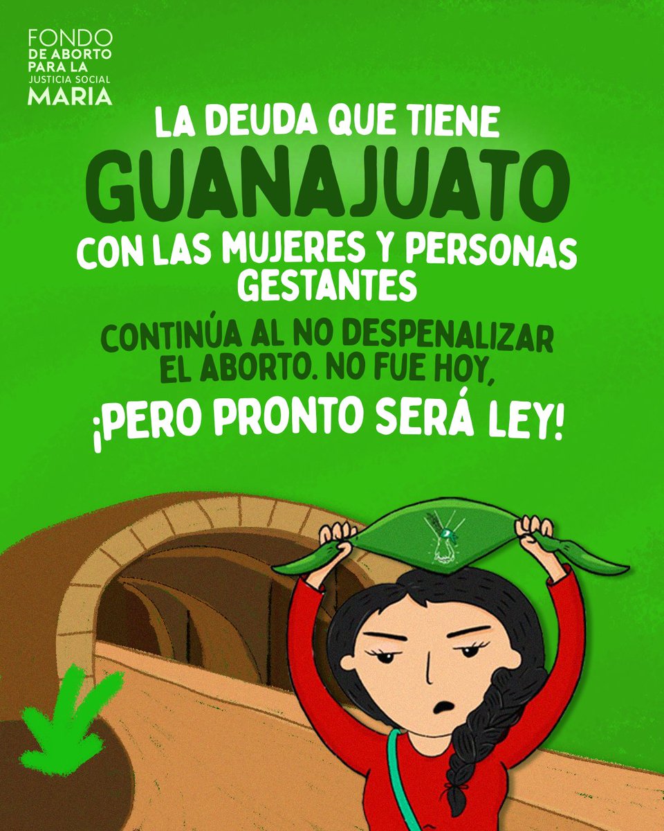 Fondo MARIA (@fondomariamx) on Twitter photo El <a href="/CongresoGto/">Congreso del Estado de Guanajuato</a> no estuvo a la altura de nuestros derechos 😒 estaremos al pendiente de la siguiente sesión del 5 de junio para exigir la despenalización del aborto #SeráLeyGTO 🔥 El <a href="/CongresoGto/">Congreso del Estado de Guanajuato</a> no estuvo a la altura de nuestros derechos 😒 estaremos al pendiente de la siguiente sesión del 5 de junio para exigir la despenalización del aborto #SeráLeyGTO 🔥