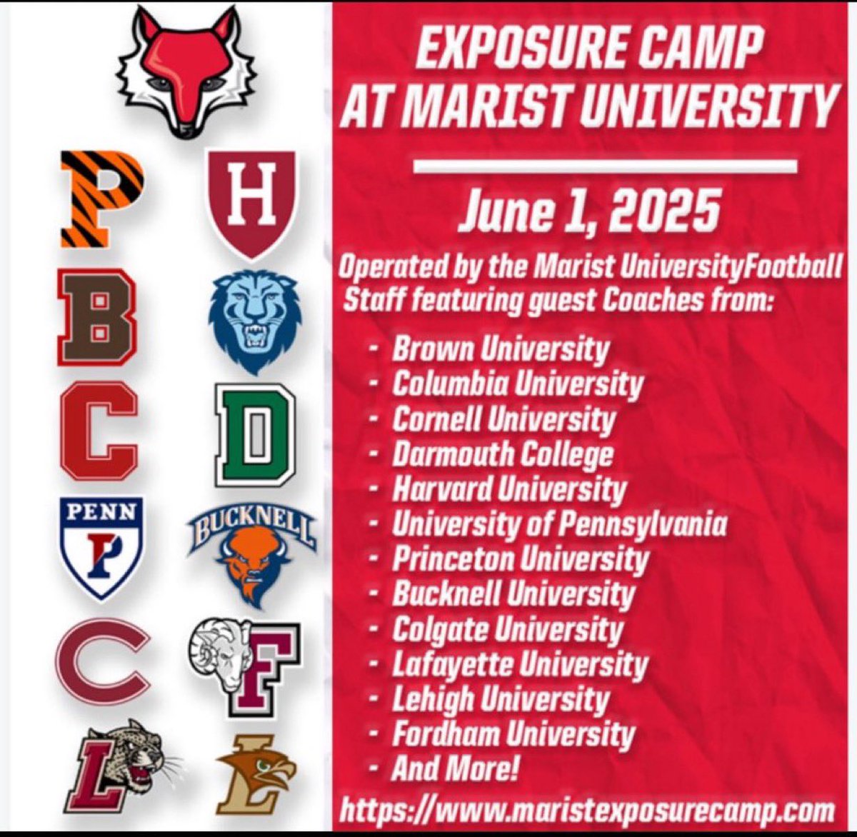 Kade Little (@kade_little_4) on Twitter photo I am excited to compete at the Marist University Exposure Camp on 6/1 (Morning Session) <a href="/CoachPino30/">Jason Pino</a> <a href="/Glez_Jay/">Mr. Coach Glezman</a> <a href="/footballMNLions/">Midd North Football</a> <a href="/CoachStengel66/">Fred Stengel</a> <a href="/Coach_Hatcher20/">Mike Hatcher</a> <a href="/Coach_Aurich/">Andrew Aurich</a> <a href="/coachehenderson/">EJ Henderson</a> <a href="/coach_dobes/">Don Dobes</a> <a href="/CoachDupont/">Jon Dupont</a> I am excited to compete at the Marist University Exposure Camp on 6/1 (Morning Session) <a href="/CoachPino30/">Jason Pino</a> <a href="/Glez_Jay/">Mr. Coach Glezman</a> <a href="/footballMNLions/">Midd North Football</a> <a href="/CoachStengel66/">Fred Stengel</a> <a href="/Coach_Hatcher20/">Mike Hatcher</a> <a href="/Coach_Aurich/">Andrew Aurich</a> <a href="/coachehenderson/">EJ Henderson</a> <a href="/coach_dobes/">Don Dobes</a> <a href="/CoachDupont/">Jon Dupont</a>