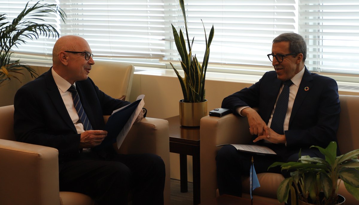 United Nations Office of Counter-Terrorism (@un_oct) on Twitter photo USG Voronkov thanked <a href="/Morocco_UN/">Morocco Mission to the UN-NY</a> Ambassador Hilale for #Morocco's support to <a href="/UN_OCT/">United Nations Office of Counter-Terrorism</a> through the Programme Office in Rabat. They discussed ways to enhance #CapacityBuilding to #CounterTerrorism in #Africa and beyond
#UNiteToCounterTerrorism USG Voronkov thanked <a href="/Morocco_UN/">Morocco Mission to the UN-NY</a> Ambassador Hilale for #Morocco's support to <a href="/UN_OCT/">United Nations Office of Counter-Terrorism</a> through the Programme Office in Rabat. They discussed ways to enhance #CapacityBuilding to #CounterTerrorism in #Africa and beyond
#UNiteToCounterTerrorism