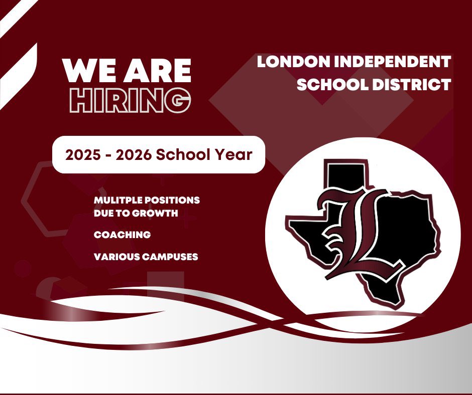 Andy Smith (@coachsmith_a61) on Twitter photo Multiple jobs at London ISD in Corpus Christi
OC or DC/2nd sport
Head Btrack
Asst softball
Asst Tennis
MS sports
Please email:
Andy Smith
smith.andy@londonisd.net
Must be certified
HS English
HS Science
MS Math
MS English
Family consumer Sci
<a href="/Matt_Stepp817/">Matt Stepp</a> <a href="/Dr_Chap_LISD/">Dr. Bill Chapman</a> Multiple jobs at London ISD in Corpus Christi
OC or DC/2nd sport
Head Btrack
Asst softball
Asst Tennis
MS sports
Please email:
Andy Smith
smith.andy@londonisd.net
Must be certified
HS English
HS Science
MS Math
MS English
Family consumer Sci
<a href="/Matt_Stepp817/">Matt Stepp</a> <a href="/Dr_Chap_LISD/">Dr. Bill Chapman</a>