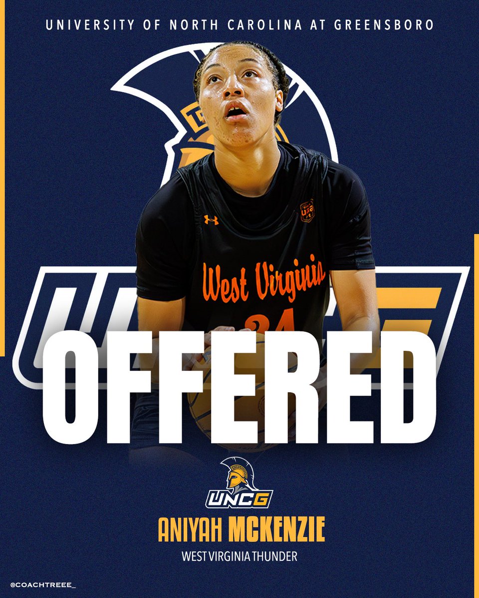 West Virginia Thunder UAA (@wvthunderuaa) on Twitter photo Aniyah McKenzie ‘26 (<a href="/MckenzieAniyah/">Aniyah McKenzie</a>) has picked up an offer from UNCG!
#WVThunderFam | ⚡️⚡️ Aniyah McKenzie ‘26 (<a href="/MckenzieAniyah/">Aniyah McKenzie</a>) has picked up an offer from UNCG!
#WVThunderFam | ⚡️⚡️
