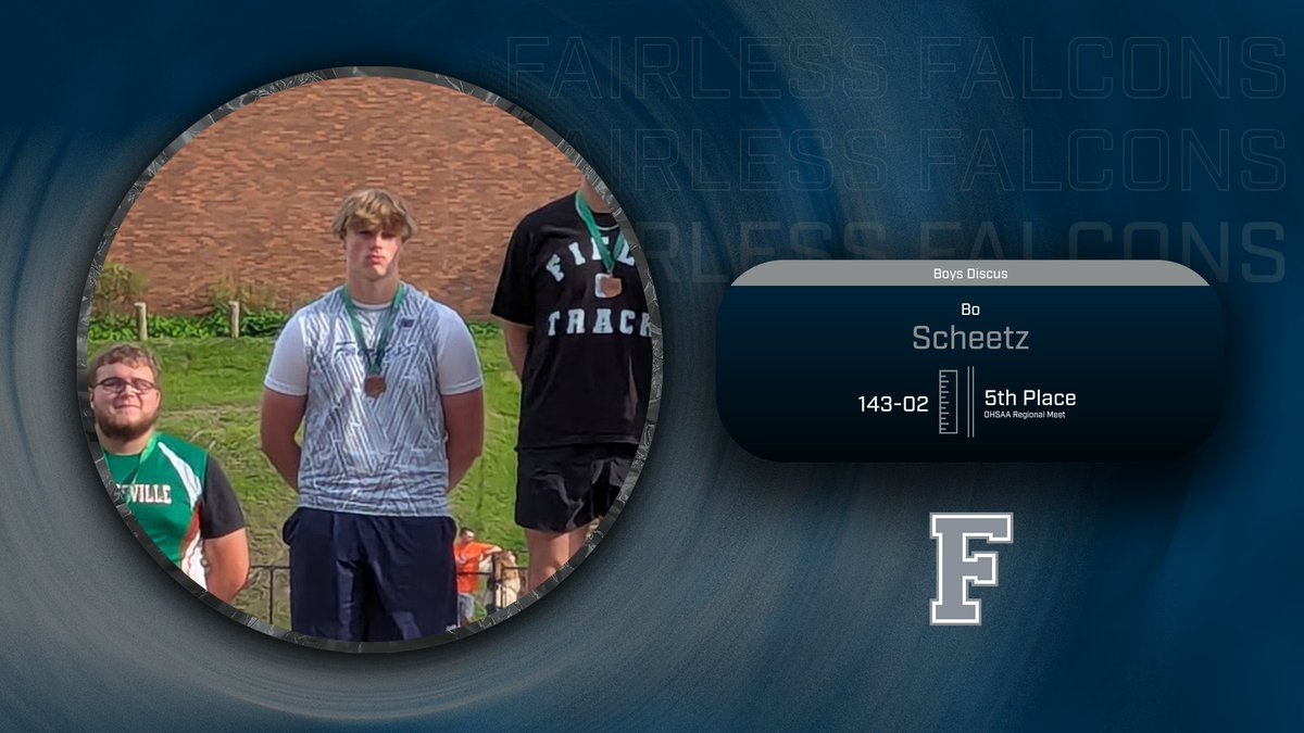 Congratulations to Sophomore - Bo Scheetz who finished 5th at the OHSAA Regional Meet #SOAR #GoFalconsGo