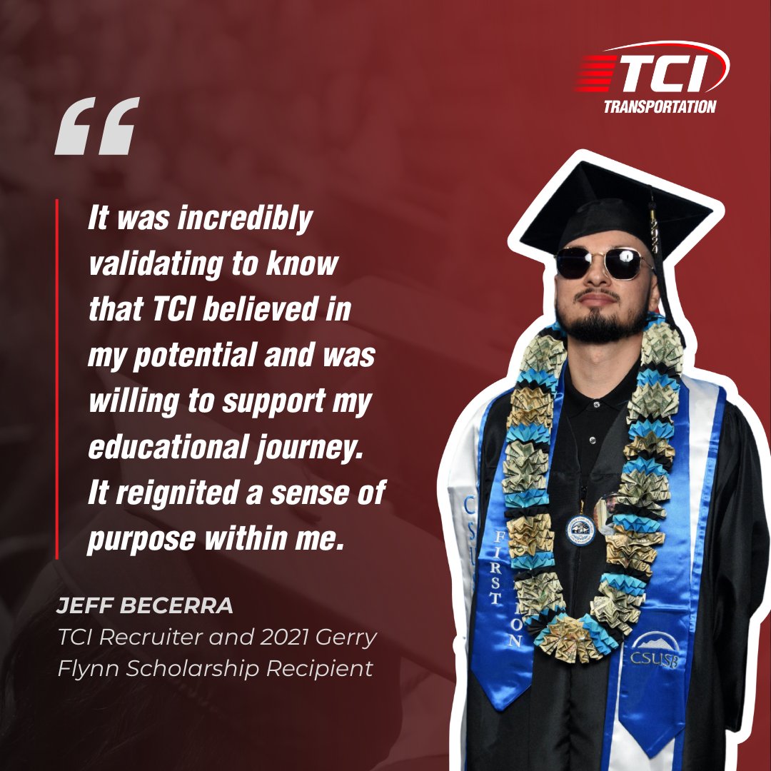 tci_leasing's tweet image. From porter to recruiter—Jeff Becerra’s journey is what growth at TCI looks like. ✨ With support from the Gerry Flynn Scholarship, Jeff turned a long-time goal into a degree in HR Management and launched a new career path.
Read Jeff’s full story: go.tcitransportation.com/4520ttS