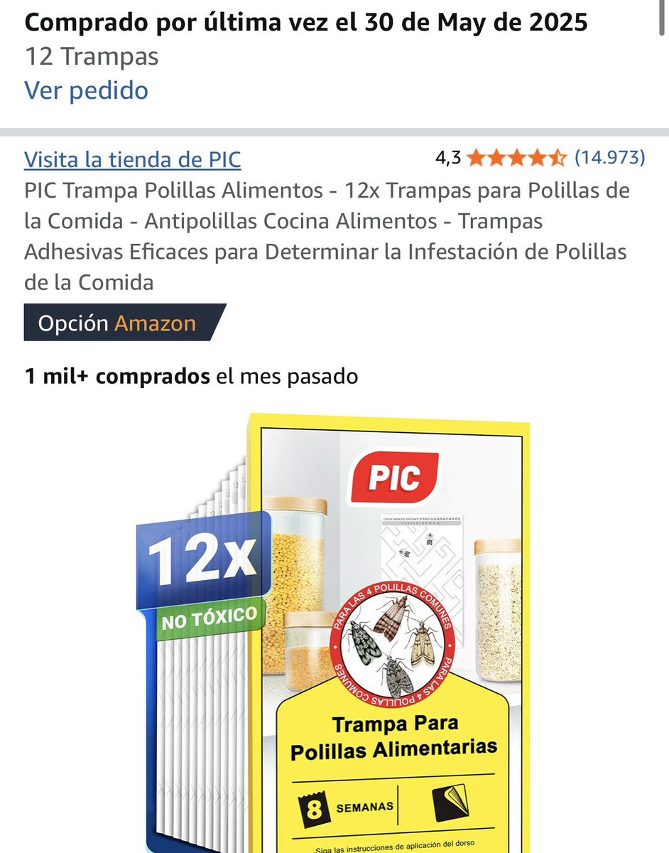 aparece una unidad de polilla en casa.

automáticamente yo: