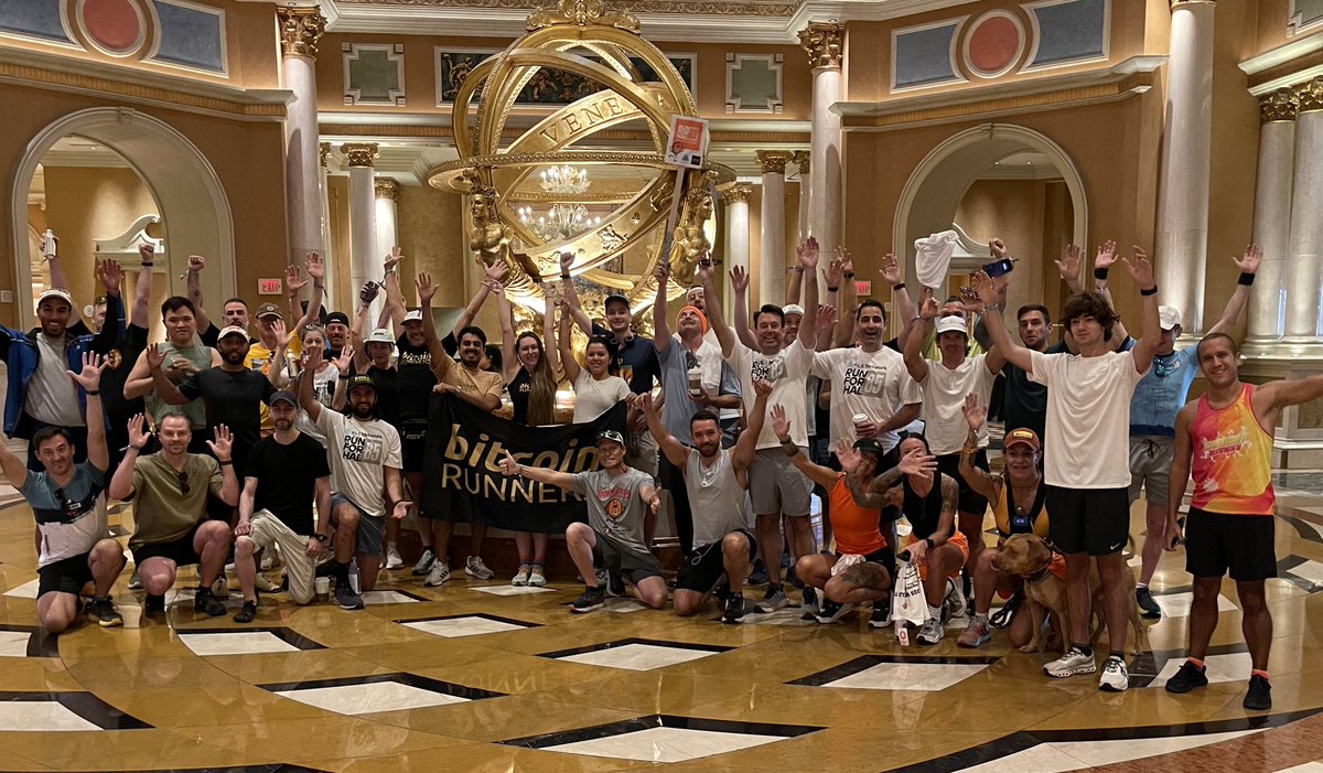 BitcoinRunners's tweet image. The #RunForHal this morning at #Bitcoin2025 was an absolute blast!
Huge thanks to everyone who stayed humble (yes, even in Vegas) and ran Bitcoin with us.
Hosting this event has been a big team effort and we’re incredibly grateful to…
