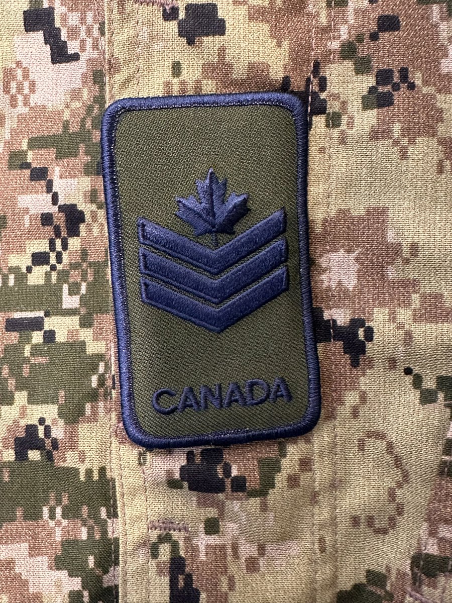 Snakebite350's tweet image. Earlier today, I received my promotion to Sergeant.
Another milestone reached.
#RCAF #SupportOurTroops 🇨🇦