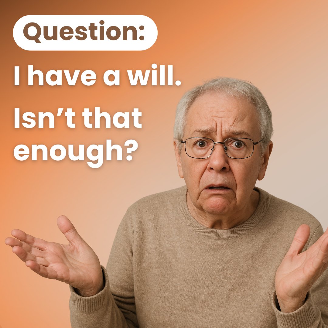 AttorneyMiskell's tweet image. A will is a good start—but it’s not enough! 😅

Wills don’t protect against taxes or costly probate fees.

Want stronger protection? Let’s talk comprehensive estate planning!

#Wills #EstatePlanningTips #LetsTalkEstatePlanning