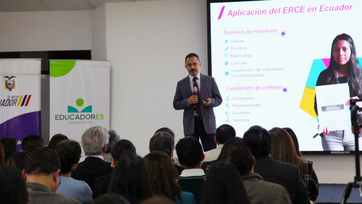 Ineval (@evaluacion_ec) on Twitter photo 📍¡Impulsamos la calidad educativa con PISA y ERCE 2025!
Junto al <a href="/Educacion_Ec/">Ministerio de Educación del Ecuador</a> , presentamos oficialmente las evaluaciones internacionales PISA y ERCE.
📈 PISA medirá las competencias de estudiantes de 15 años para resolver situaciones de la vida real.
📖 ERCE evaluará los 📍¡Impulsamos la calidad educativa con PISA y ERCE 2025!
Junto al <a href="/Educacion_Ec/">Ministerio de Educación del Ecuador</a> , presentamos oficialmente las evaluaciones internacionales PISA y ERCE.
📈 PISA medirá las competencias de estudiantes de 15 años para resolver situaciones de la vida real.
📖 ERCE evaluará los