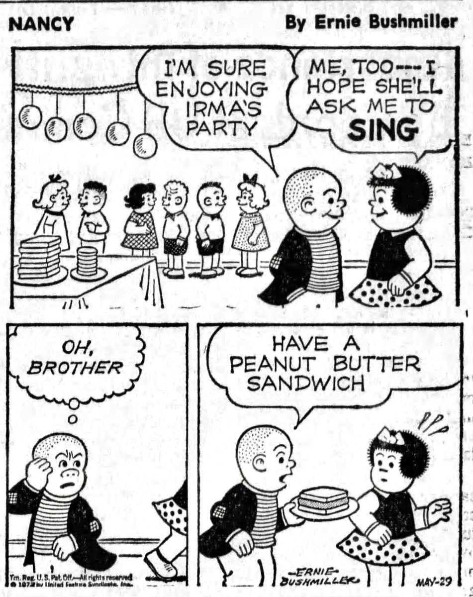 Nancy By Ernie Bushmiller 
May 29,1973