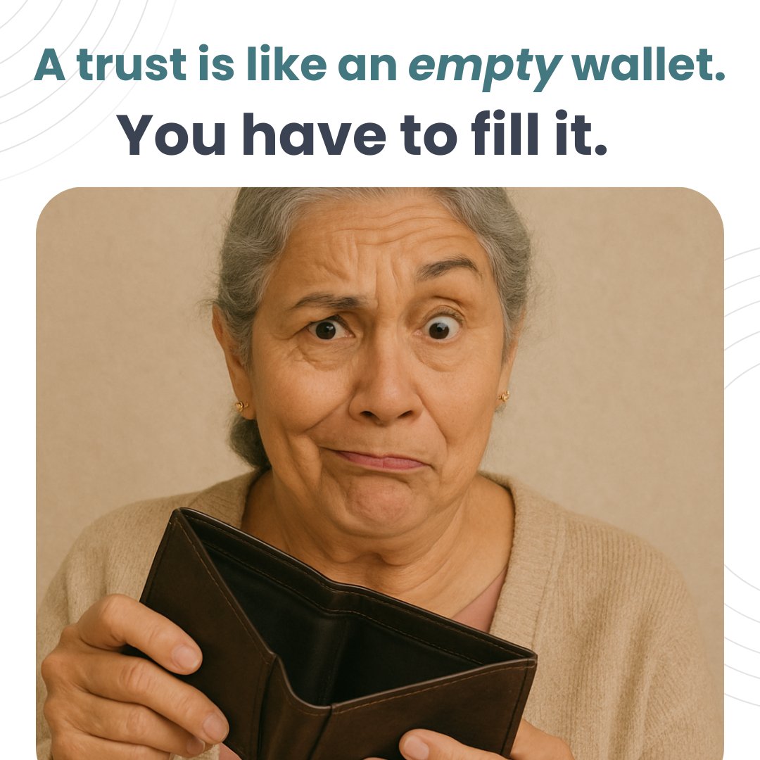 AttorneyMiskell's tweet image. What’s really in your trust? A trust is like a wallet—it only protects what you put in it.

Check your deed or account name:
❌ In your name? Not protected.
✅ In your trust’s name? You’re covered.

Let’s talk!
#Trusts #ProtectYourAssets #EstatePlanning #LetsTalkEstatePlanning