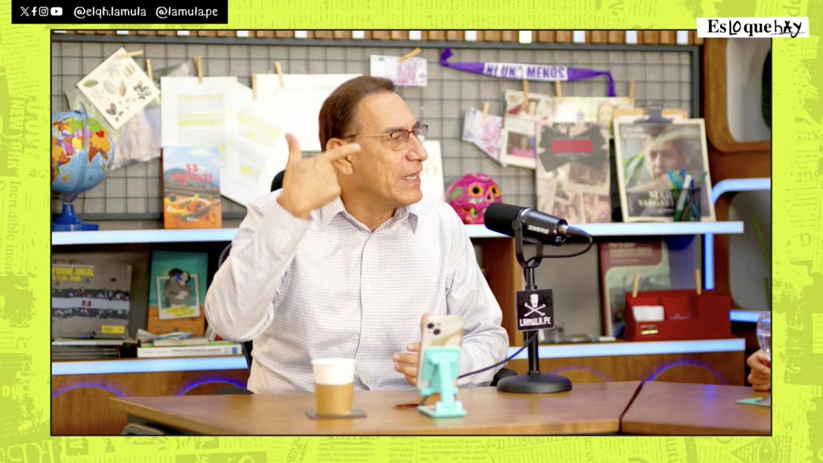 La Mula (@lamula) on Twitter photo 🗣️ “Yo no me voy a fugar, ni autoeliminar, ni pedir asilo. Respeto a los 4 millones que confían en mí”, dice <a href="/MartinVizcarraC/">Martín Vizcarra</a> en #EsLoQueHay con <a href="/martinluma/">Martín Sarmiento</a>
🎥 En vivo en #LaMulaStream: tinyurl.com/2cw9ajkk 🗣️ “Yo no me voy a fugar, ni autoeliminar, ni pedir asilo. Respeto a los 4 millones que confían en mí”, dice <a href="/MartinVizcarraC/">Martín Vizcarra</a> en #EsLoQueHay con <a href="/martinluma/">Martín Sarmiento</a>
🎥 En vivo en #LaMulaStream: tinyurl.com/2cw9ajkk