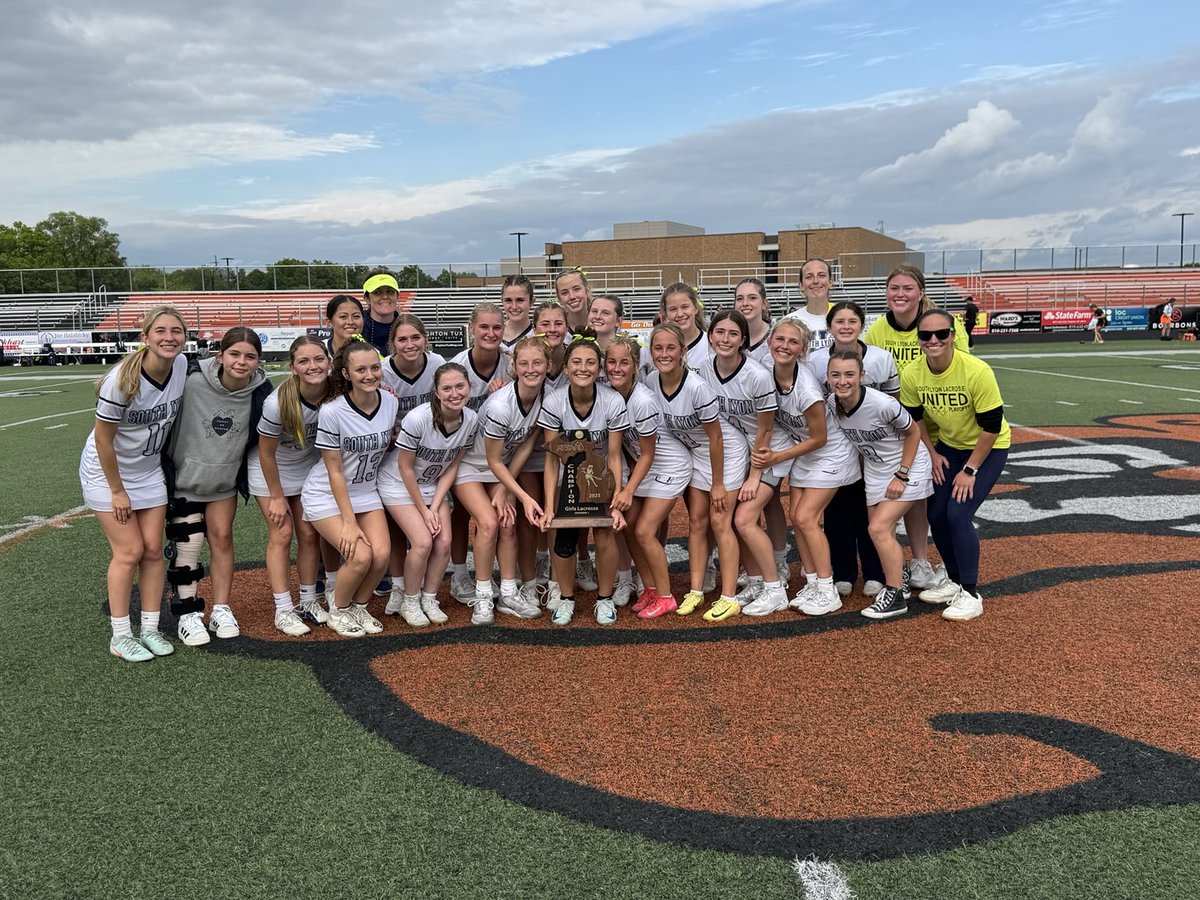 Your Regional Champion, SL United Girls Lacrosse Team with a 12-9 over Brighton.  We will see at the MHSAA State Semi-Finals on Wednesday in Fenton!!!