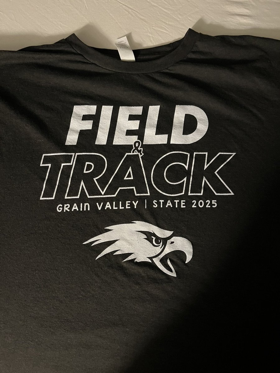 Love this year’s state meet shirt design for <a href="/GVSD_Track/">Grain Valley Track & Field</a>.
