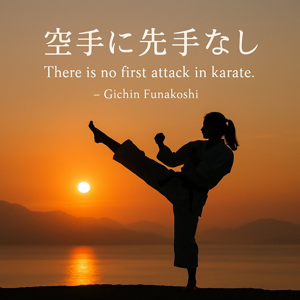 shotokankaratep's tweet photo. Karate begins and ends with respect. 🥋✨
This quote from Master Funakoshi reminds us that karate is not about aggression — it's about control, humility, and peace.
#KarateDo #Shotokan #Funakoshi #MartialArtsPhilosophy #Discipline #KarateLife #空手道 https://t.co/EpxSHOJG8d