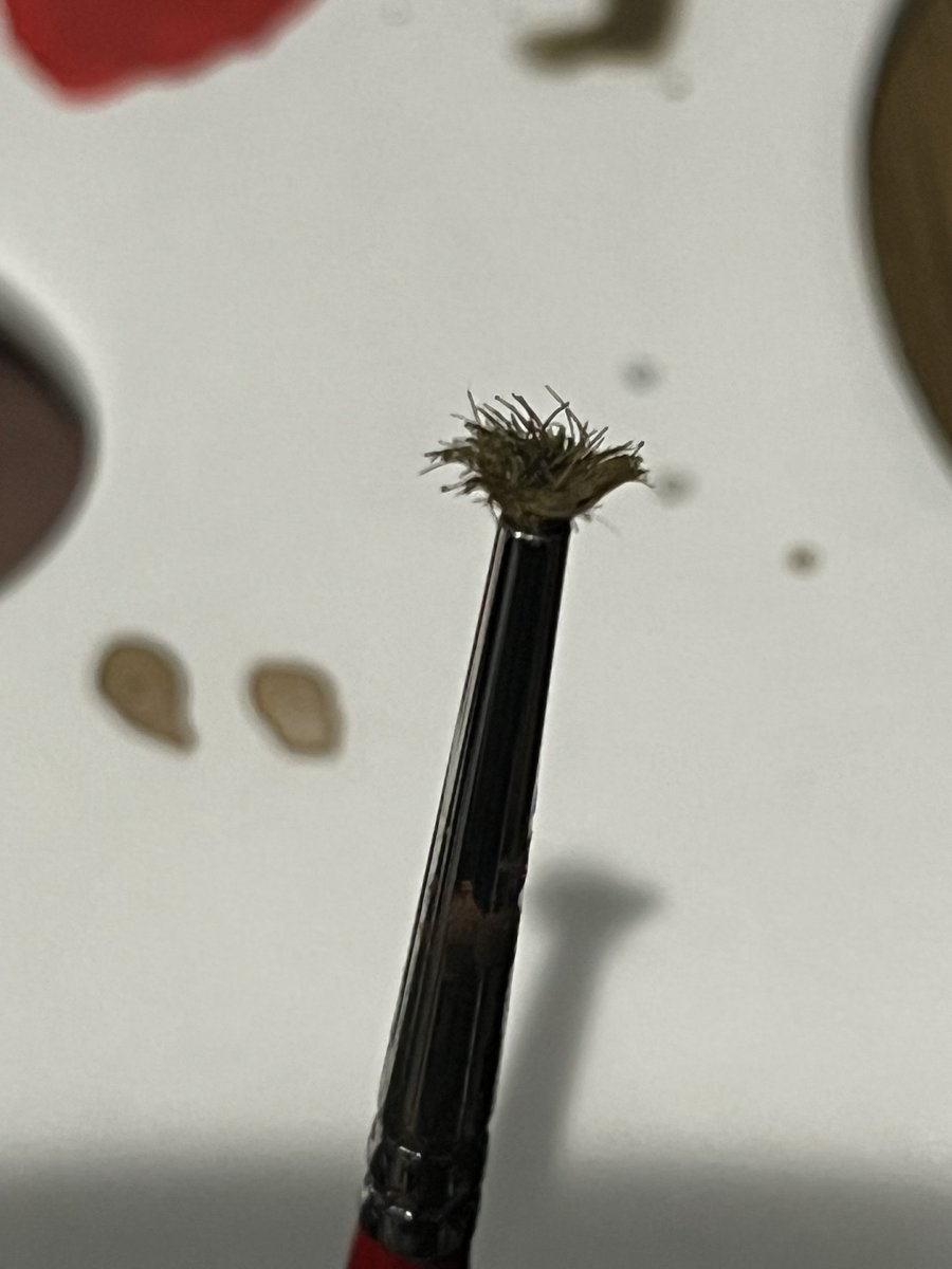 ボロボロになった筆をさらに痛めつけて､とある難所をクリア（雅）
#本日のアナログ技