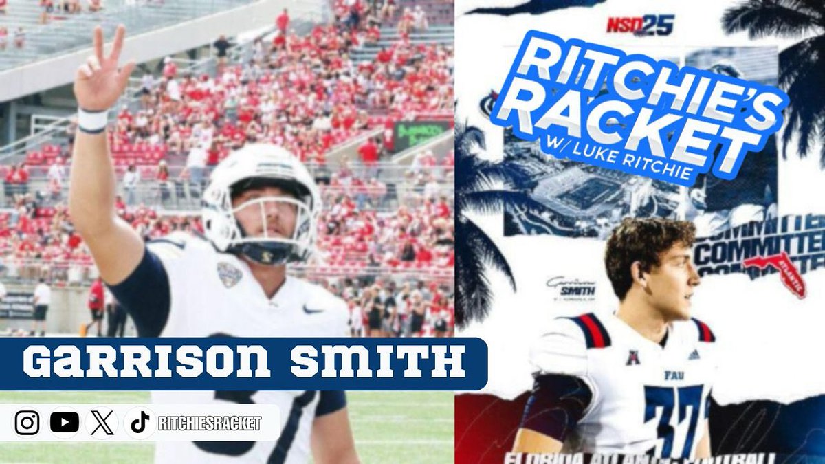 🏈<a href="/GSmith2021/">_garrisonsmith</a> | FAU Football – From Ohio to Owl Nation🔥 youtu.be/nuXIyhwRyEc?si…