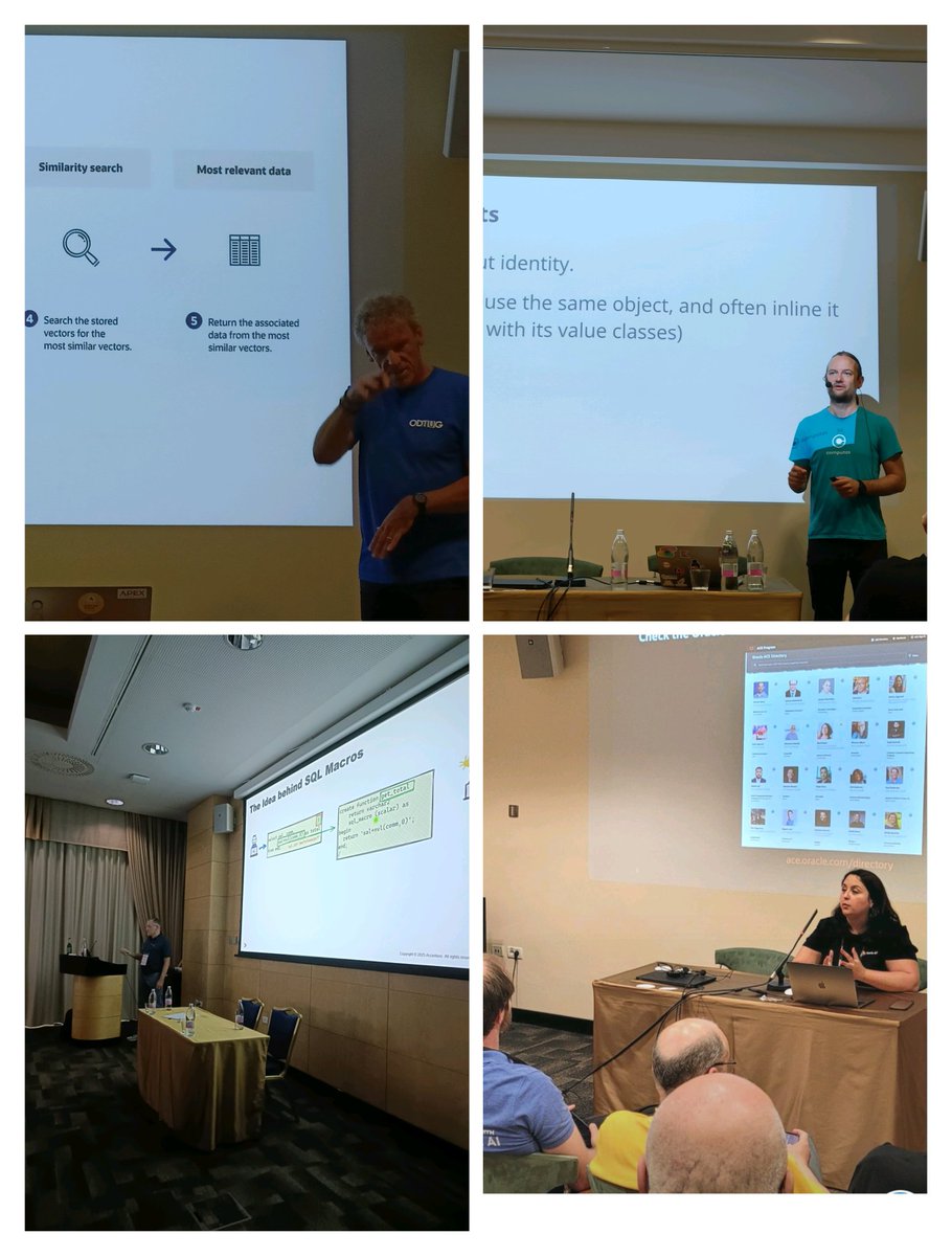 We had great sessions from Oracle ACEs today at MakeIT &amp; JCON 2025! ♠️

You have more amazing topics to discover tomorrow! 
#OracleACE