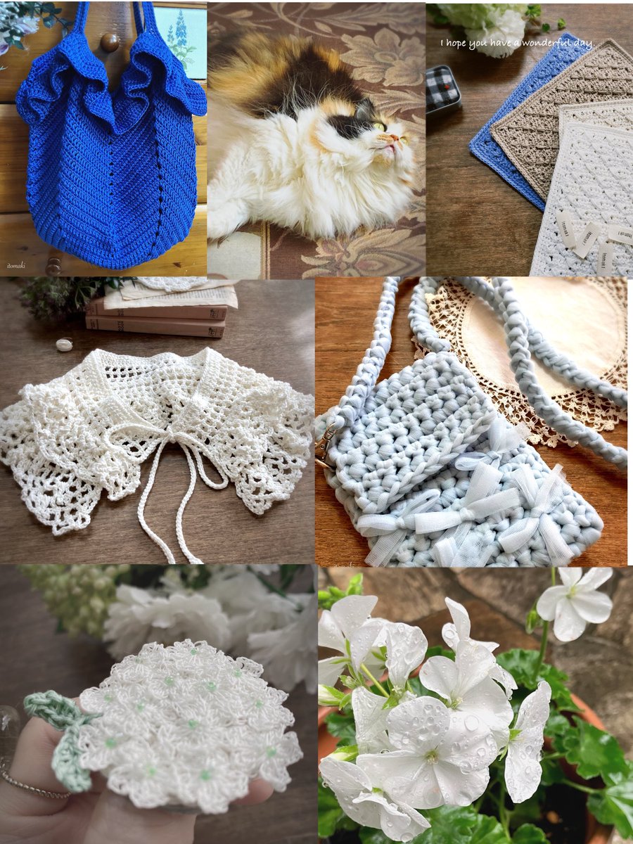 おはようございます
いつもら沢山のRP♡をいただき
ありがとうございます🙇‍♀️

そろそろ梅雨入りの季節
あっという6月ですね
今日は雨降りで庭仕事も一休み☔

製作中のニッタオルやブーケなど
ゆっくり編み進めてまいります🧶✨

今日も素敵な一日を✨