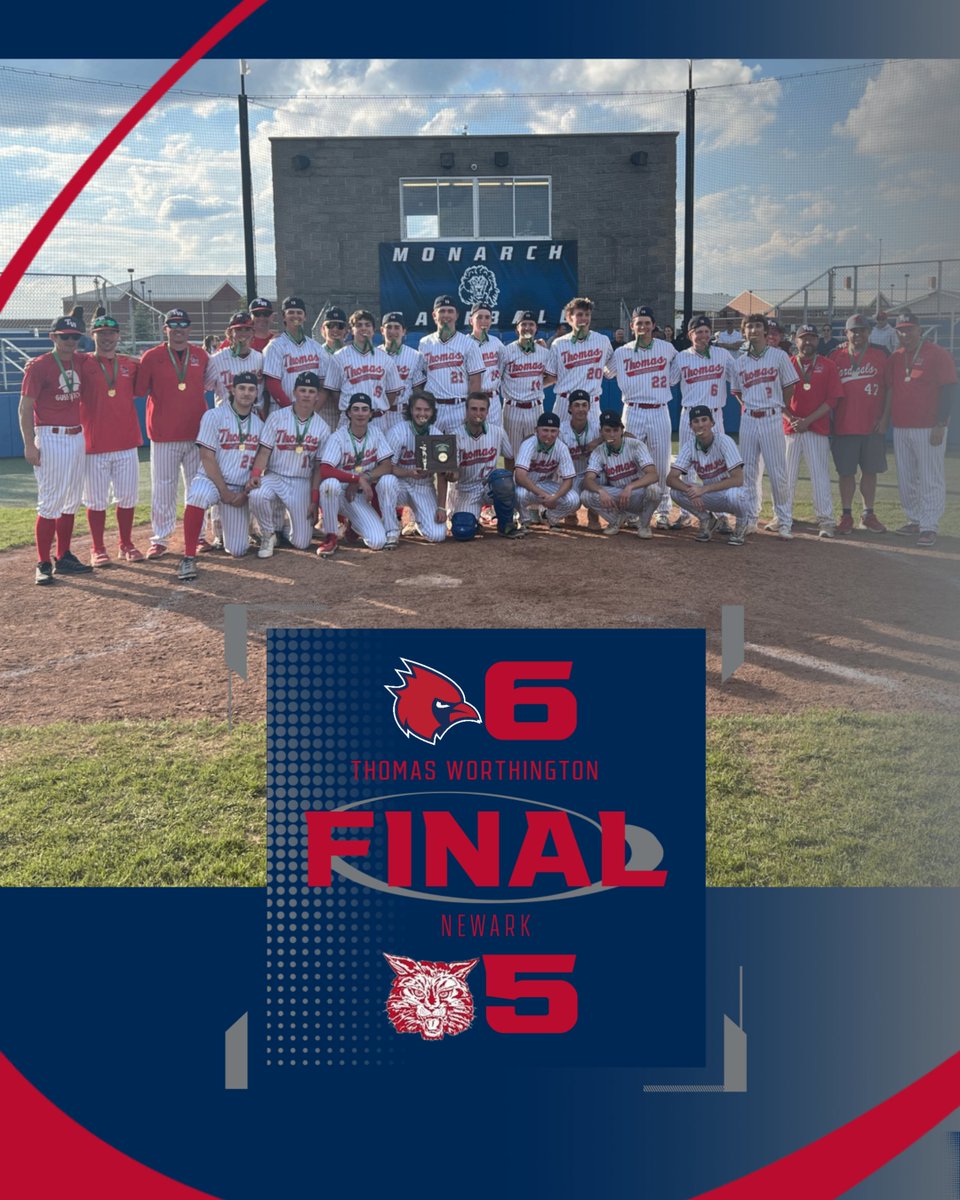 TWHS Athletics (@twhsathletics) on Twitter photo šØBOOK IT!!šØ
Cardinals with a 5-run 6th inning to capture the District Championship!! #GoCards
<a href="/wcsdistrict/">Worthington Schools</a>
<a href="/TW_Baseball/">TWHS Baseball</a>
<a href="/TWHS_Cardinals/">Thomas Worthington High School</a> šØBOOK IT!!šØ
Cardinals with a 5-run 6th inning to capture the District Championship!! #GoCards
<a href="/wcsdistrict/">Worthington Schools</a>
<a href="/TW_Baseball/">TWHS Baseball</a>
<a href="/TWHS_Cardinals/">Thomas Worthington High School</a>
