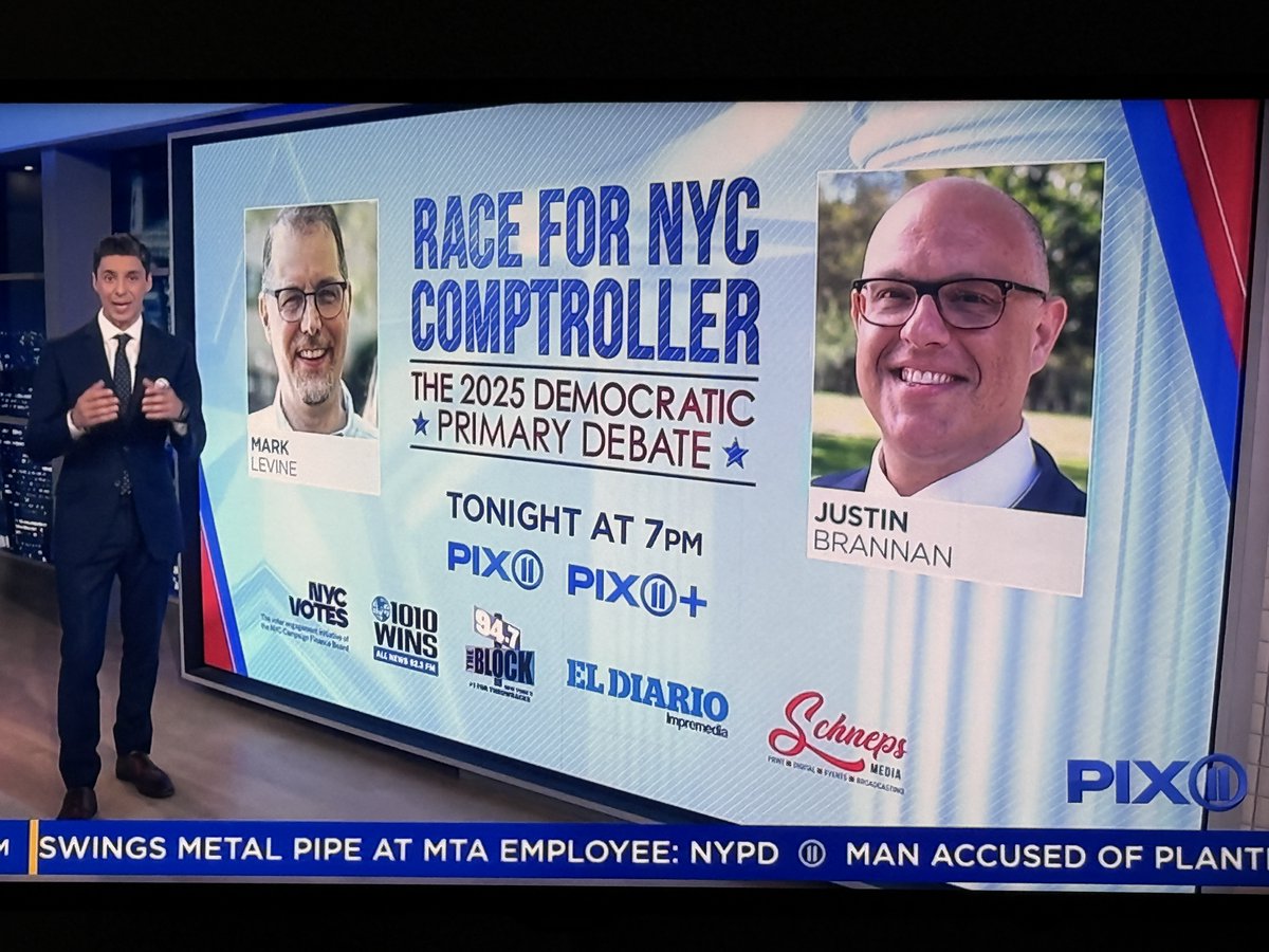 Craig McCarthy (@createcraig) on Twitter photo Here we go, first 2025 primary debate set to start in just minutes
<a href="/MarkLevineNYC/">Mark D. Levine</a> and <a href="/JustinBrannan/">Justin Brannan</a> will face off as they try to win over the large swath of undecidededs (44%) Here we go, first 2025 primary debate set to start in just minutes
<a href="/MarkLevineNYC/">Mark D. Levine</a> and <a href="/JustinBrannan/">Justin Brannan</a> will face off as they try to win over the large swath of undecidededs (44%)
