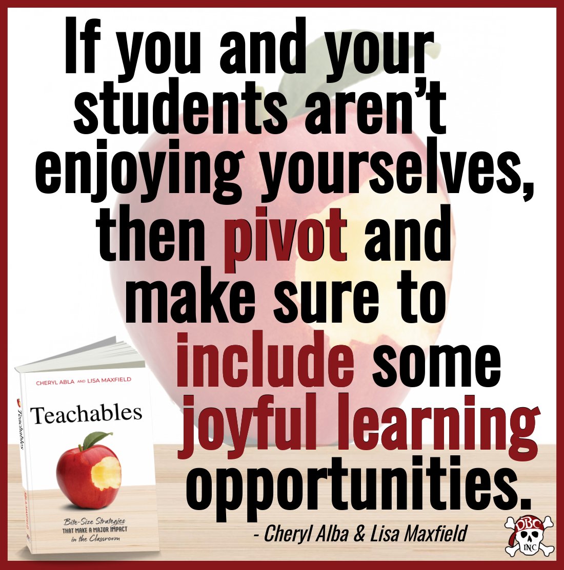 Dave Burgess Consulting, Inc. (@dbc_inc) on Twitter photo Need some joyful learning opportunities?
Check out-->
โก๏ธ๐ #Teachables: Bite-Size Strategies That Make a Major Impact in the Classroom
๐ a.co/d/67OQkZo
#tlap #LeadLAP <a href="/leemaxfield29/">Lisa Maxfield</a> <a href="/cherylabla/">๐ฆCheryl Abla๐ฆ</a> <a href="/burgessdave/">Dave Burgess</a> <a href="/TaraMartinEDU/">Tara M Martin</a> Need some joyful learning opportunities?
Check out-->
โก๏ธ๐ #Teachables: Bite-Size Strategies That Make a Major Impact in the Classroom
๐ a.co/d/67OQkZo
#tlap #LeadLAP <a href="/leemaxfield29/">Lisa Maxfield</a> <a href="/cherylabla/">๐ฆCheryl Abla๐ฆ</a> <a href="/burgessdave/">Dave Burgess</a> <a href="/TaraMartinEDU/">Tara M Martin</a>