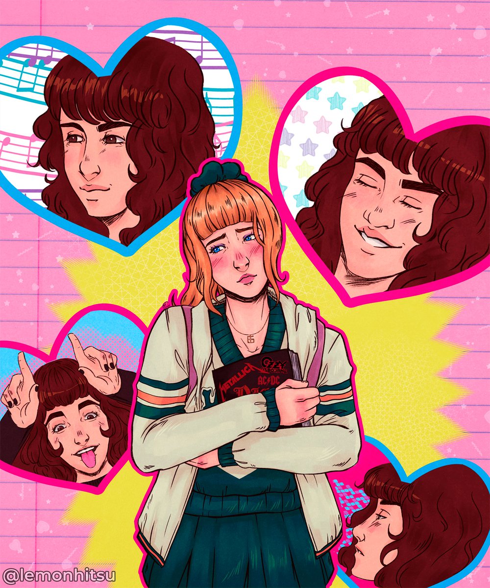 I can finally post my contribution for the <a href="/lovesongzine/">LoveSong: a Hellcheer digital zine / archive</a>, for the story "Finders Keepers" by @/staceymcgillicuddy (tumblr). I had such an amazing time working on it💖

#hellcheer #eddiemunson #chrissycunningham #hellcheerfanart