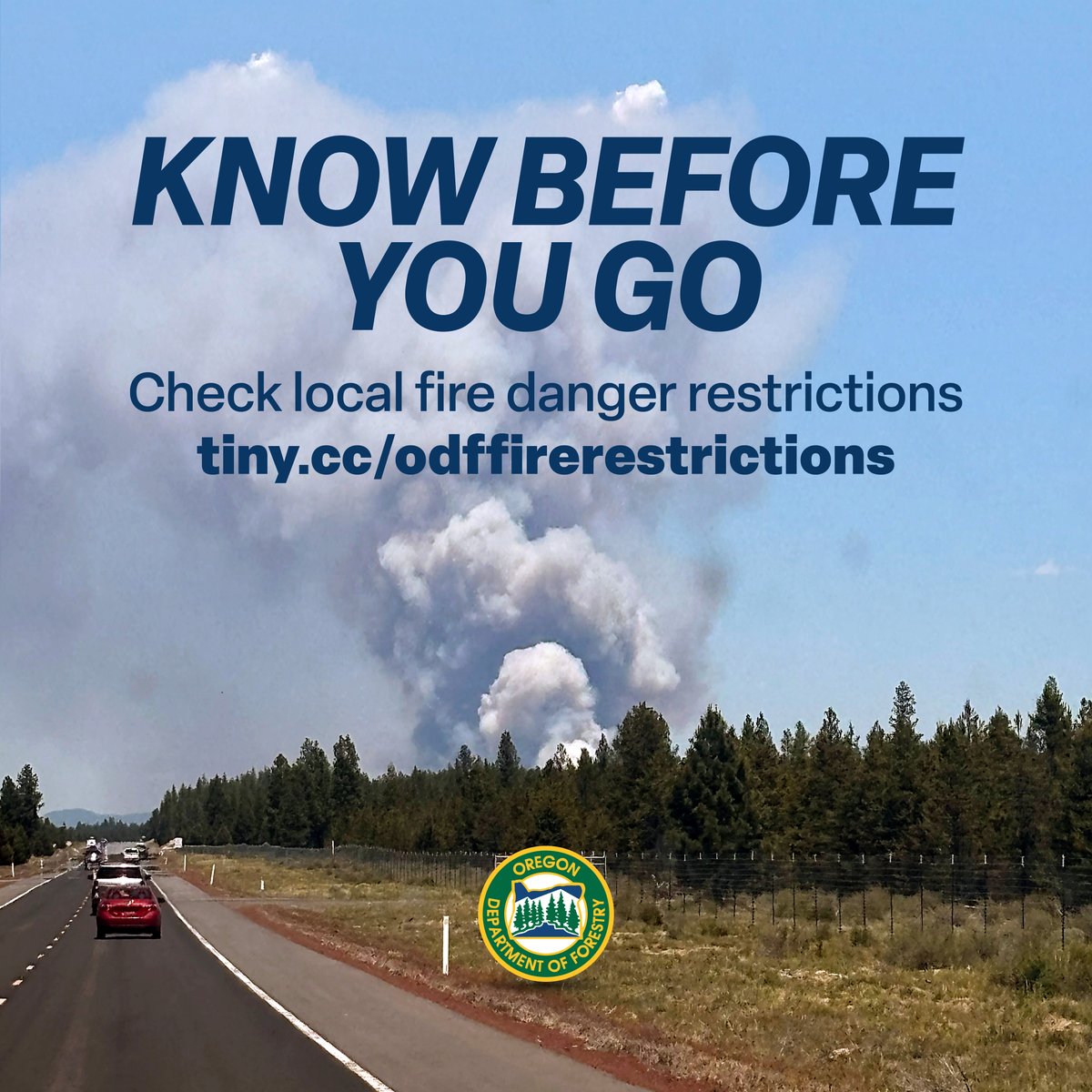 By checking local restrictions beforehand, you're saving yourself from a potential citation, recreating responsibly and helping preventing the next large wildfire. #KeepOregonGreen this summer. #WildfireAwarenessMonth