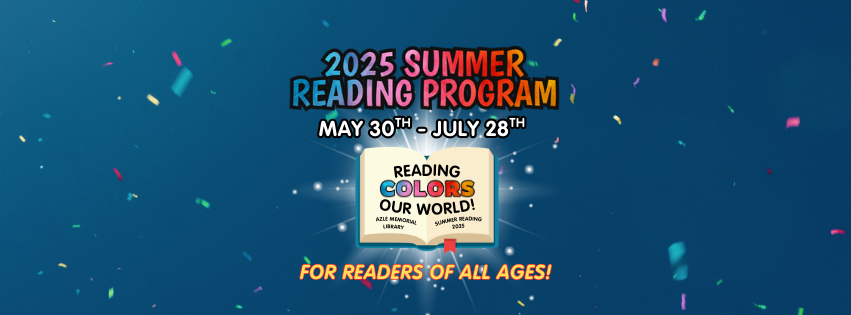 Ready to color your world through reading?🖍📚 Join the Azle Memorial Library for the annual Summer Reading Challenge, May 30 - July 28. Kick Off is May 30, 12PM-6PM. All ages welcome! Can't attend? Sign up at the Library! issuu.com/azlelibrary/do…?