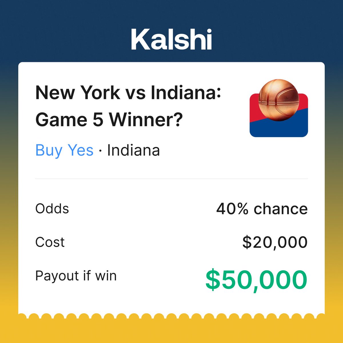 Largest trades before tonight's tipoff.

Who ya got?