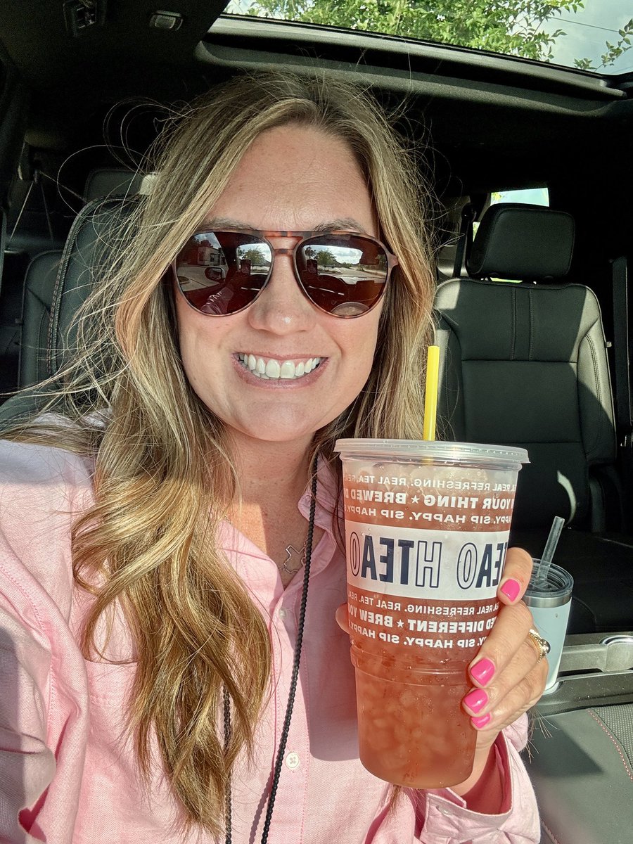 The ✨BEST✨ KSAT Day 1, ✅. 

Challenged our staff prioritize rest + enjoy something yummy tonight! My first stop was <a href="/HTeaO/">HTeaO</a> for a Large Georgia Peach Tea! 🥤

My educator heart is overflowing. I love this job. Grateful KSAT Principal. 🫶🏼

#KSAT 
#FaldynKSAT
@KatyISD 
<a href="/c_sang18/">Carrie Sanguinetti</a>