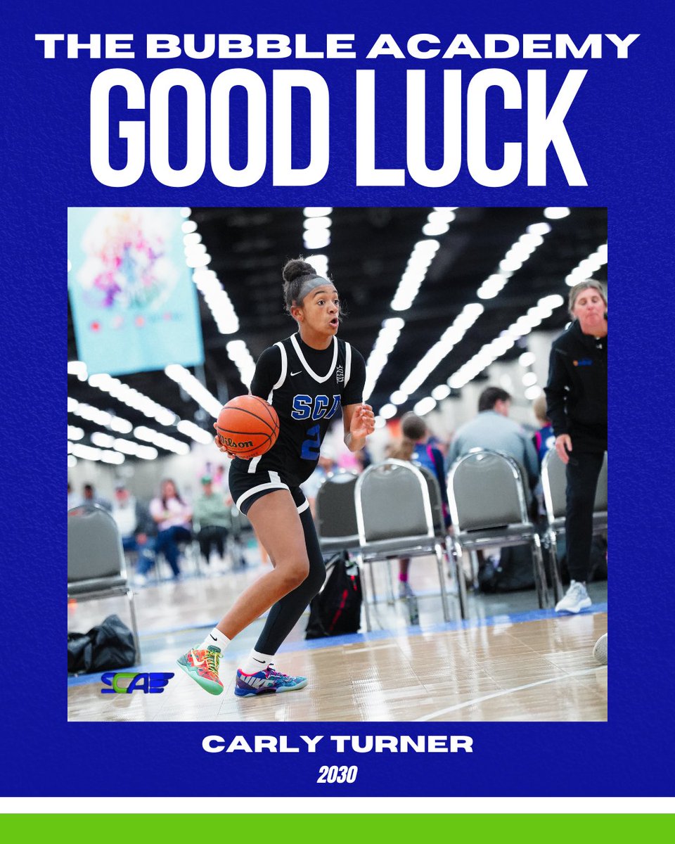 Good luck Carly at The Bubble Academy in Atlanta this weekend! 

#SCAFam #EliteMindset #NikeFam #jrEYBL #RoadtoChi #JustDoIt