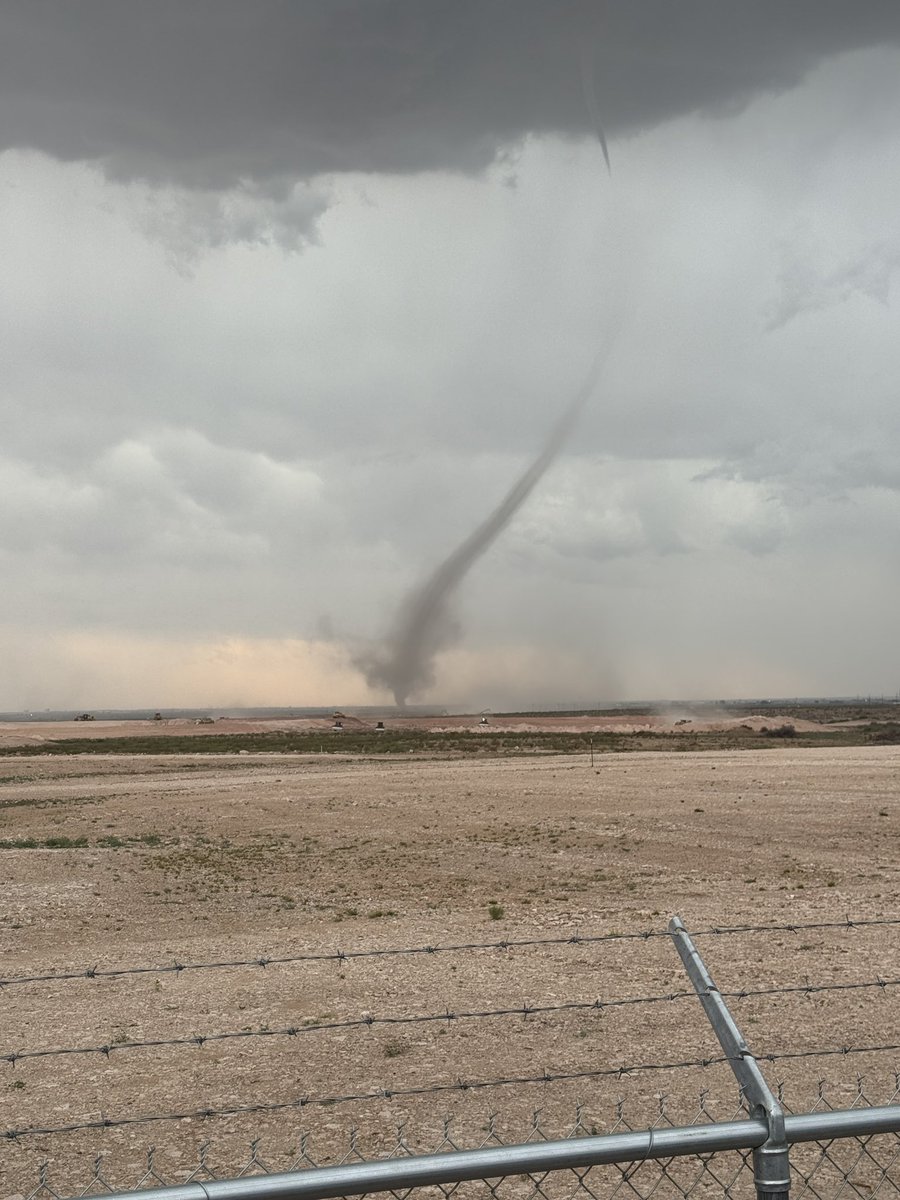 Hits just keep coming. #landspout Carlsbad #NMWX