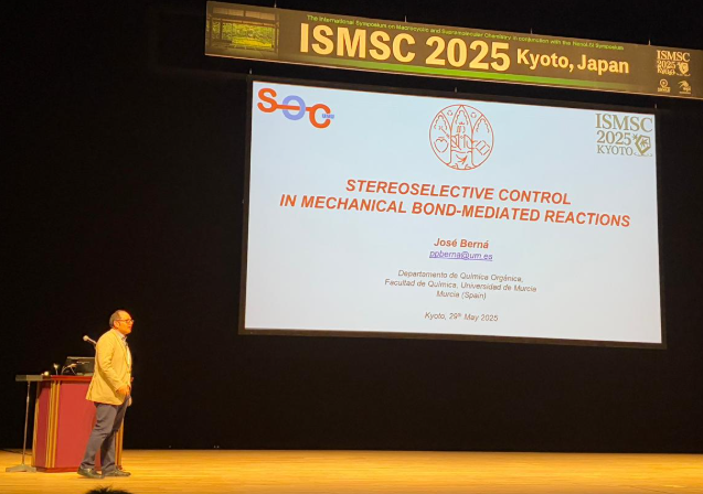 J Berna (@jbernicano) on Twitter photo Great to share our latest findings on the intriguing effects of the mechanical bond from <a href="/socumu_lab/">SOC-UMU Lab</a> at #ISMSC2025 in Kyoto! Big thanks to <a href="/Yagai_G/">Yagai Group</a>, <a href="/OgoshiTomoki/">Tomoki Ogoshi</a>, and Akine for organizing this awesome symposium! Great to share our latest findings on the intriguing effects of the mechanical bond from <a href="/socumu_lab/">SOC-UMU Lab</a> at #ISMSC2025 in Kyoto! Big thanks to <a href="/Yagai_G/">Yagai Group</a>, <a href="/OgoshiTomoki/">Tomoki Ogoshi</a>, and Akine for organizing this awesome symposium!