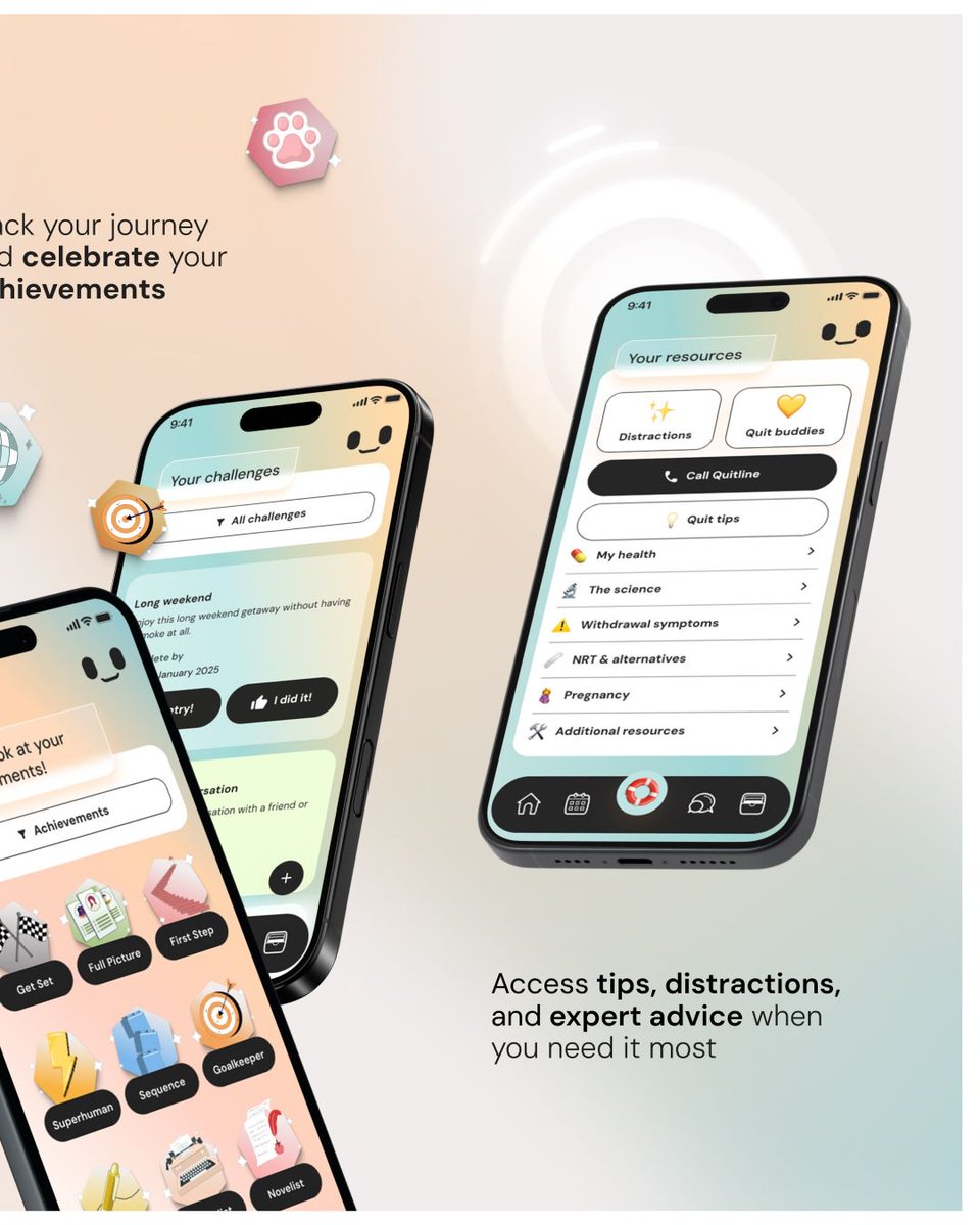 Australian Department of Health and Aged Care (@healthgovau) on Twitter photo Saturday is World No Tobacco Day🚭
If you are looking to quit smoking or vaping, download the newly updated My QuitBuddy app.
It provides helpful tips to overcome cravings & tools to track your progress.
💻 health.gov.au/resources/apps…
#WNTD Saturday is World No Tobacco Day🚭
If you are looking to quit smoking or vaping, download the newly updated My QuitBuddy app.
It provides helpful tips to overcome cravings & tools to track your progress.
💻 health.gov.au/resources/apps…
#WNTD