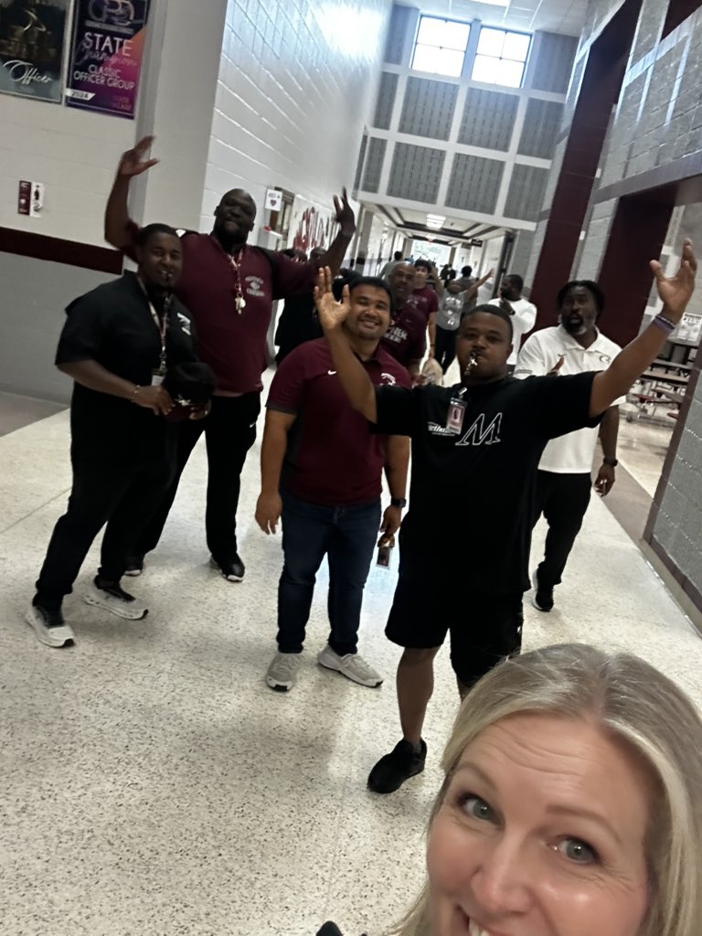 Last hallway sweep!! Schools out for summer!!! <a href="/KHS_Cougars/">Kempner High School</a>