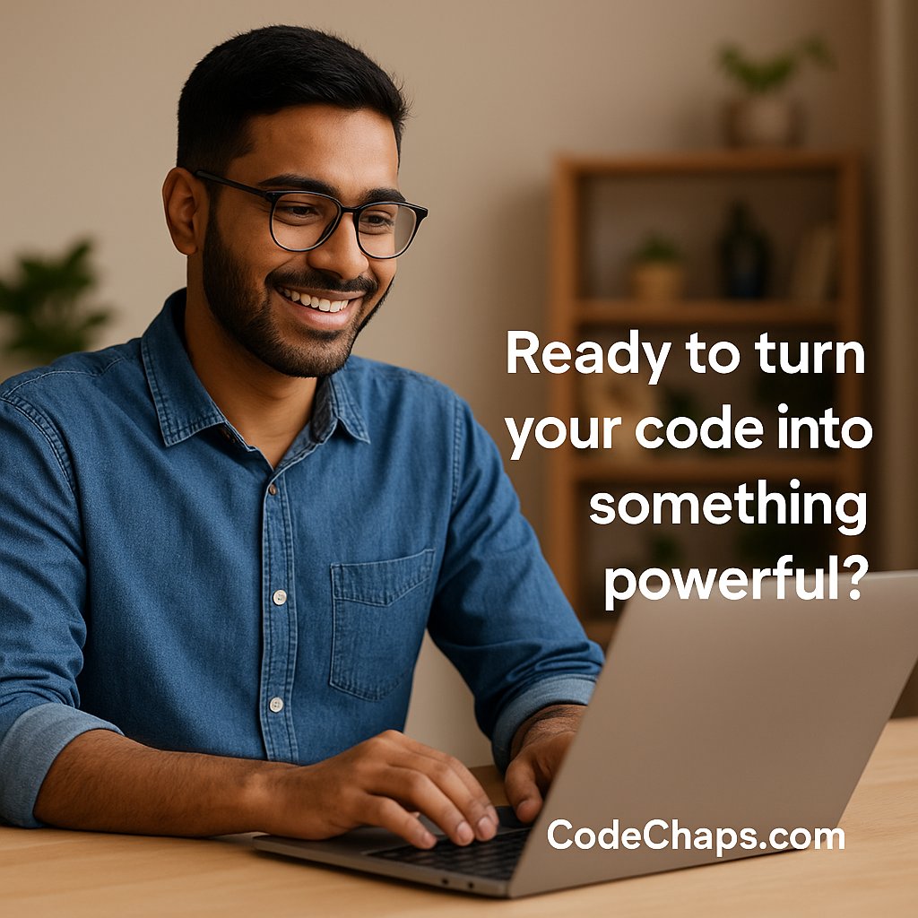 CodeChaps's tweet image. 🚀 Ready to turn your code into something powerful?
✨ Learn faster.
⚡ Code smarter.
📈 Grow confidently.
👨💻 Tutorials | 💡 Tips | 🧠 Challenges | 💼 Interview Prep
🔗Dive in: CodeChaps.com
#CodeChaps #LearnToCode #WebDev #Frontend #Backend #CodingLife #100DaysOfCode