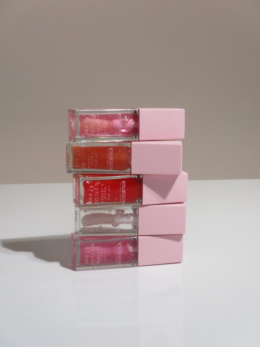 fruity flavors, summer shine 🍓🍉🥥 shop our lip oils at kylieskin.com!