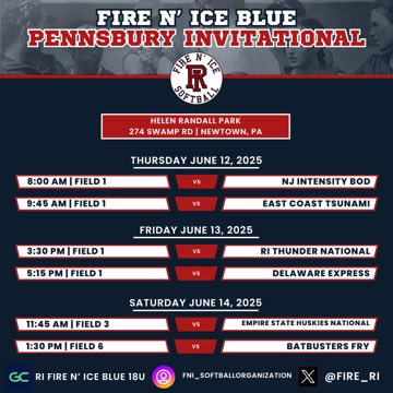Samantha Comeau 2027 (@samcomeau00) on Twitter photo That time of the year! Wrapping up high school season and starting club season. Here is my first tournament schedule!! Come watch my team and I play!! GO FNI!! π₯π₯π§<a href="/fire_ri/">RI Fire Nβ Ice Softball</a> <a href="/CoachFons_Brown/">Rich Fonseca</a> That time of the year! Wrapping up high school season and starting club season. Here is my first tournament schedule!! Come watch my team and I play!! GO FNI!! π₯π₯π§<a href="/fire_ri/">RI Fire Nβ Ice Softball</a> <a href="/CoachFons_Brown/">Rich Fonseca</a>