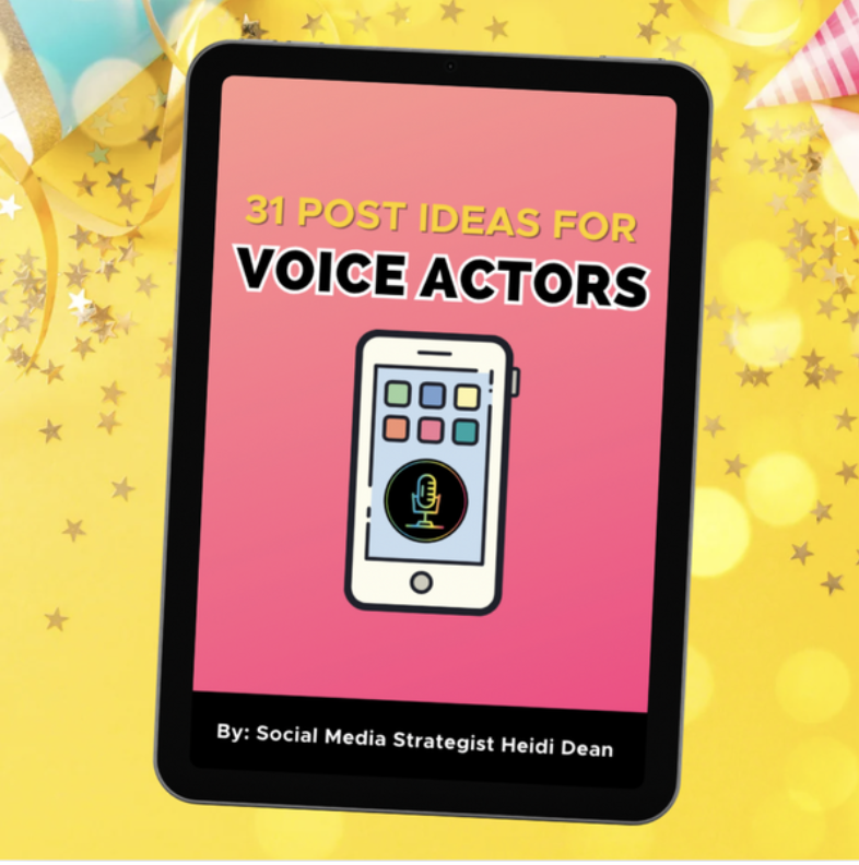 🎙️ Voice Actors...National Voice Actor Day is coming up in a few days! 

Want to celebrate your work and connect with your audience that day?

I’ve got 31 post ideas just for voice actors for you right here👉 marketing4actors.com/free-resources

#VoiceActorDay #VoiceActor