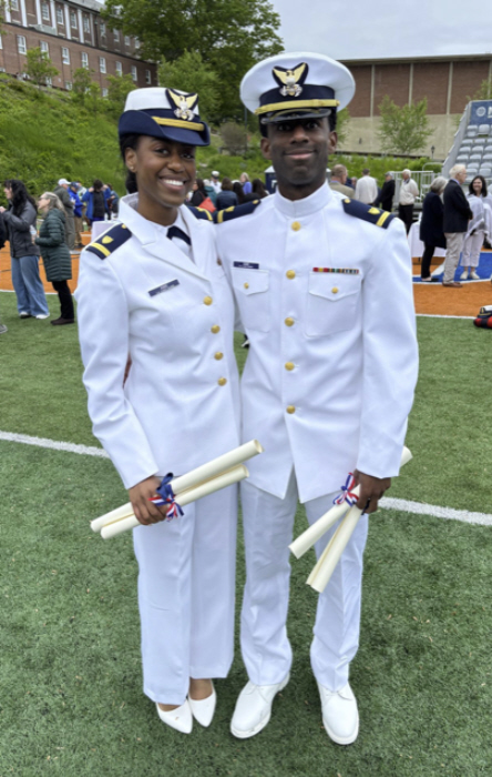 From STARRS Board of Advisors member Vice Admiral William "Dean" Lee, USCG ret: 

Meet Nate and Tabitha Aime. These two newly commissioned ensigns graduated yesterday with the USCGA class of 2025. They are brother and sister, the children of Haitian immigrants who legally