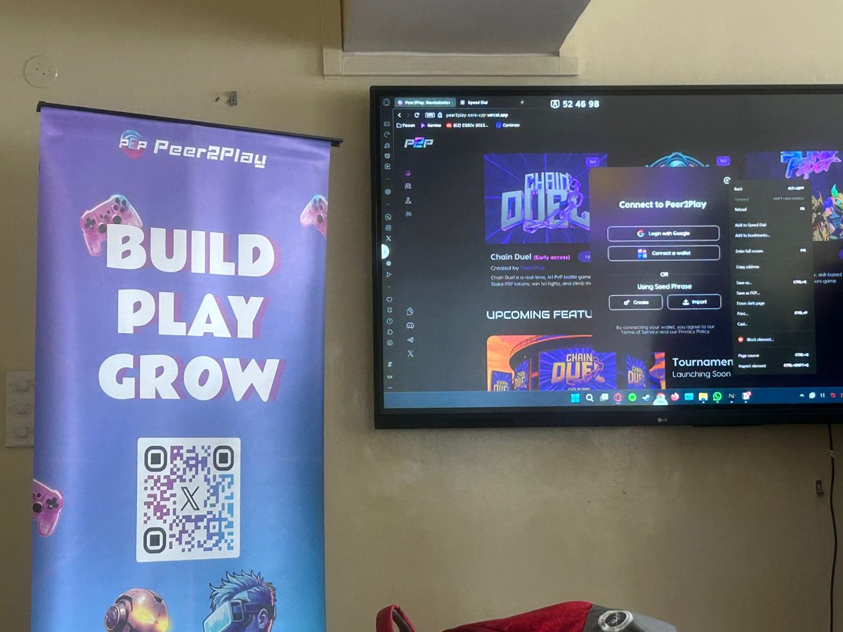 Peer2Play tweet media