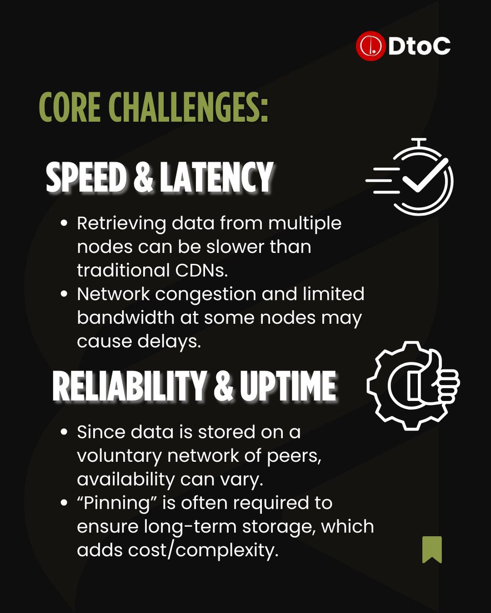 DirectToCreator's tweet image. Decentralized storage faces hurdles: speed, reliability, scalability, and UX. Solving these is key to Web3 adoption! 🚀 dtoc.io #DecentralizedStorage #Web3 #DtoC