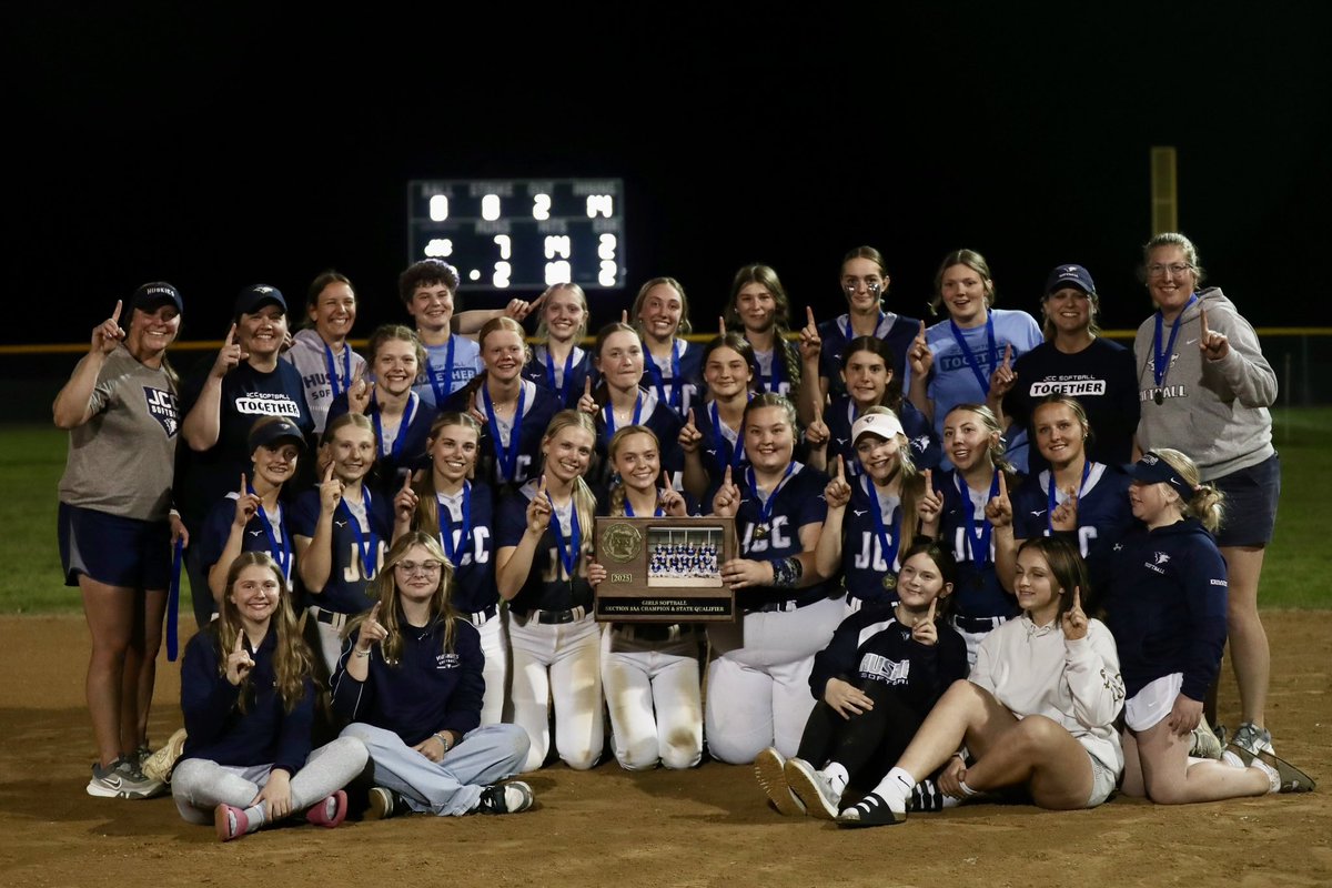 The Section 3AA champion JCC softball team.