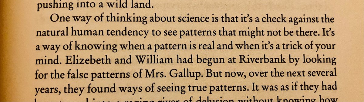 daphne_cor's tweet image. An excerpt from “The woman who smashed codes” that provides a nice perspective on the scientific method: in developing theories, we must do our best to not fool ourselves