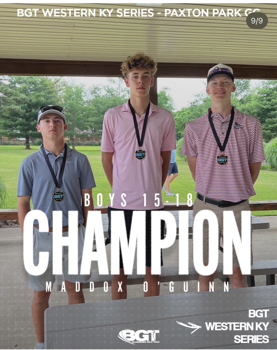 Maddox Mitchell (@maddoxmitchell7) on Twitter photo Fun day out at Paxton Park (Paducah). Was able to fire a 76, which placed me in 2nd place in a 18 person field. Excited to see what this season holdsπͺπͺ <a href="/BluegrassGt/">Bluegrass Golf Tour</a> <a href="/MurrayTigers/">Murray High Athletics</a> Fun day out at Paxton Park (Paducah). Was able to fire a 76, which placed me in 2nd place in a 18 person field. Excited to see what this season holdsπͺπͺ <a href="/BluegrassGt/">Bluegrass Golf Tour</a> <a href="/MurrayTigers/">Murray High Athletics</a>