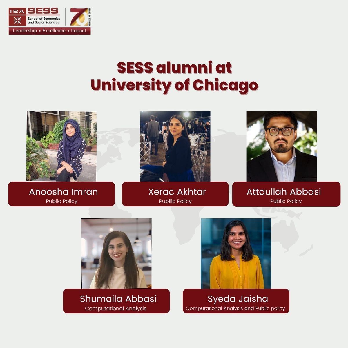 Our proud alumni at <a href="/UChicago/">The University of Chicago</a>!

📌 Admissions now open for undergrad and grad programs at SESS. 

🔗 Apply here: onlineadmission.iba.edu.pk

#SESSAlumni