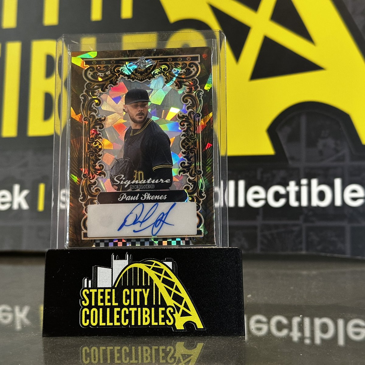 Live Breaks at Steel City Collectibles (@scclivebreaks) on Twitter photo Our โHit of the Nightโ comes from the final break!
From 2025 <a href="/Leaf_Cards/">Leaf Trading Cards</a> Signature Series, a 1/1 Paul Skenes Autograph! Our โHit of the Nightโ comes from the final break!
From 2025 <a href="/Leaf_Cards/">Leaf Trading Cards</a> Signature Series, a 1/1 Paul Skenes Autograph!